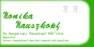 monika mauszkopf business card